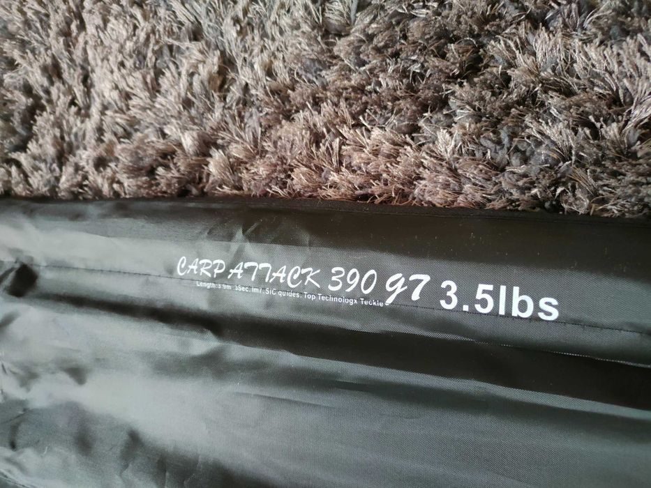 Karpiówka 3,90m 3,5 LBS + kołowrotek wolny bieg DA 6000