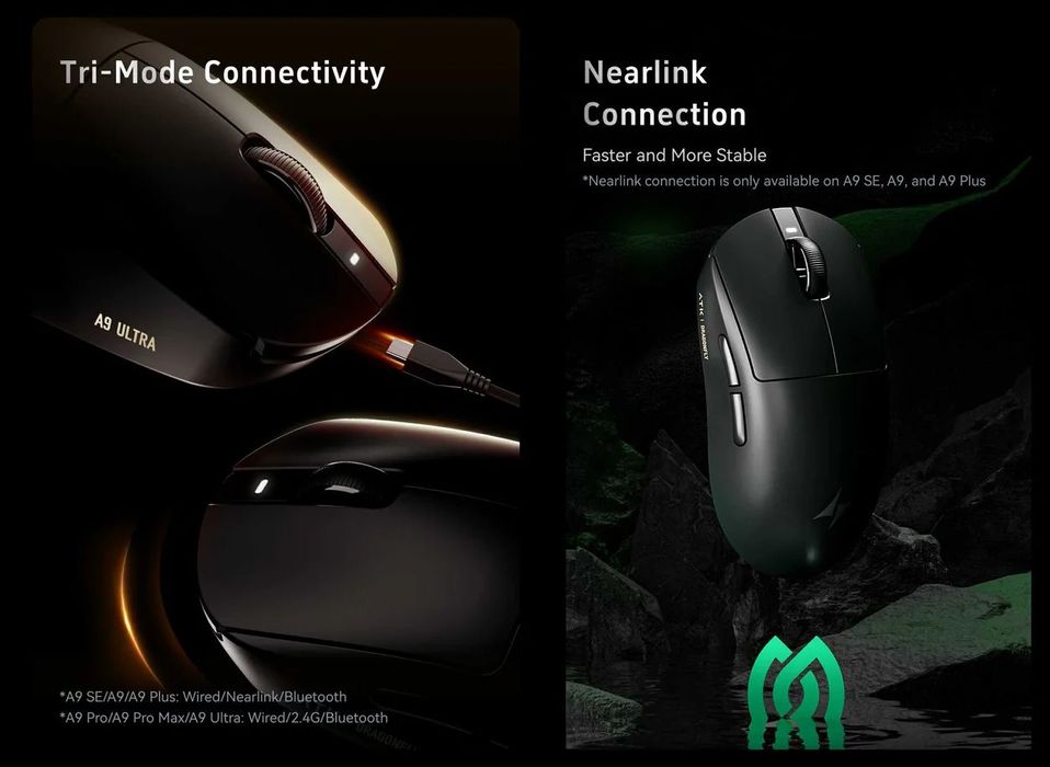 ATK A9 Plus‼️ГАРАНТІЯ‼️Ігрова мишка ATK Attack Shark VGN VXE