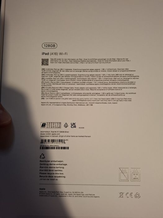 Apple IPAD A16 3354