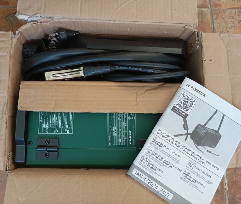 Máquina de soldar inverter Parkside nova