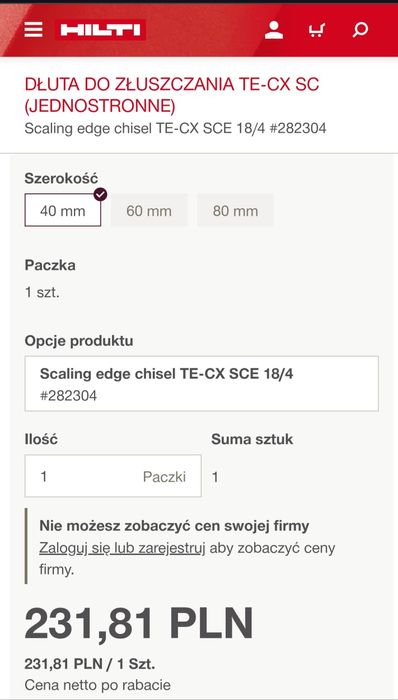 Hilti TE-CX SCE 18/4