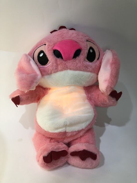 Мʼяка іграшка нічник Веселий Стіч з функцією дихання