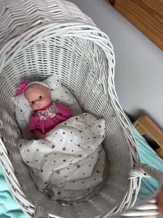 Wiklinowy wózek dla lalki tylko odbiór osobisty