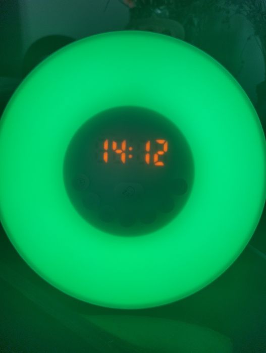 Радіо годинник блютуз колонка