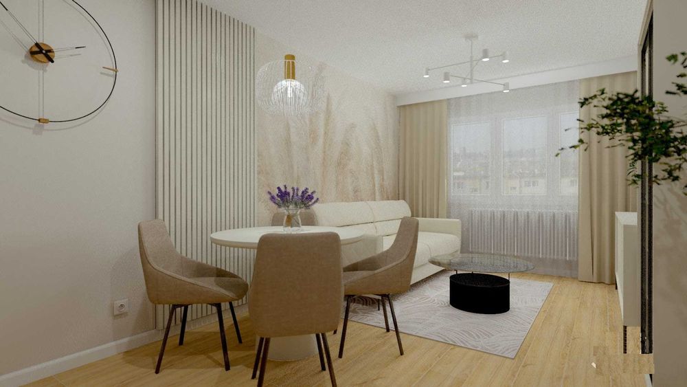 Mieszkanie , 3 pokoje , 48m2 , parter gotowe do zamieszkania