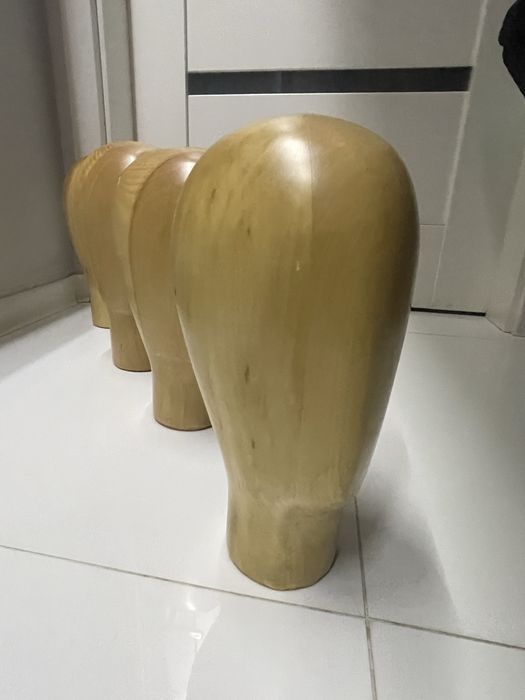 Pogłowie bukowe , Głowa z drewna litego , Art deco , Unikat