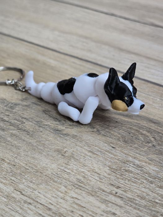 Breloczek Rat Terrier 3d - Seria Psów Brelok Druk3d fidget Keychain