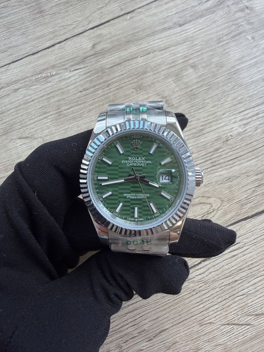 Rolex Datejust Green Honeycomb Dial