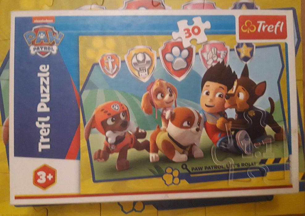 Psi Patrol Puzzle 30 el. Ryder i przyjaciele 3 plus