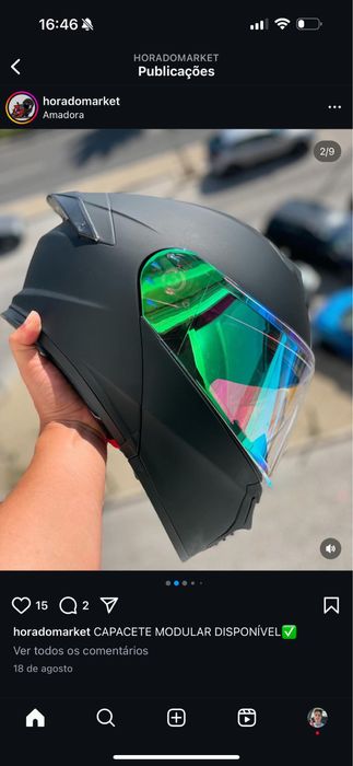 Capacete Jockey novo.