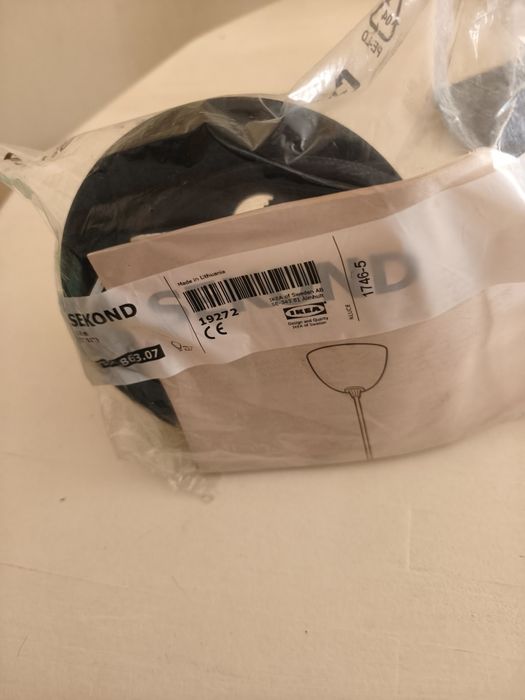 cabo suspenso para Candeeiro IKEA preto