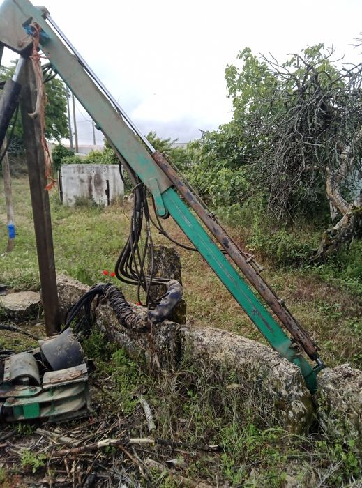 Grua para trator máquina de azeitona