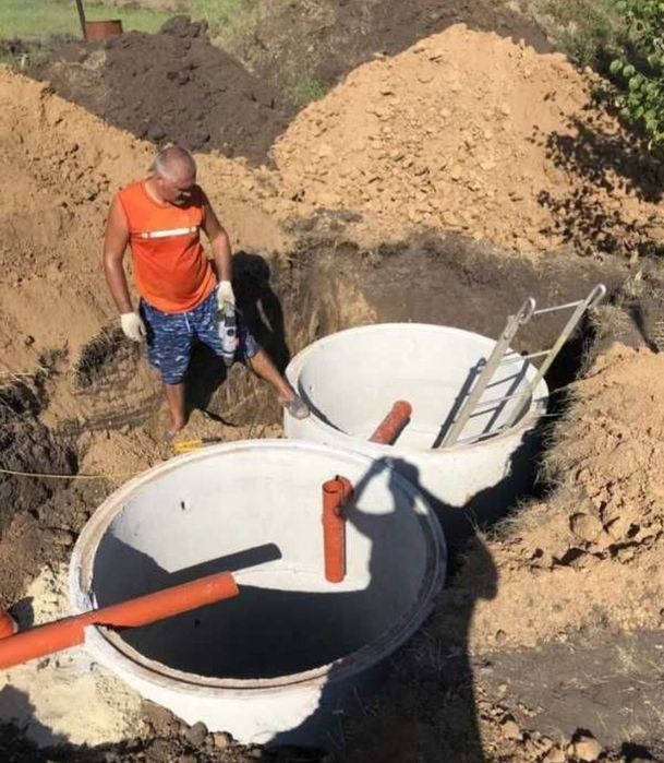 Під ключ, вигрібна яма, копка каналізації, септик. 7-10-20 м3