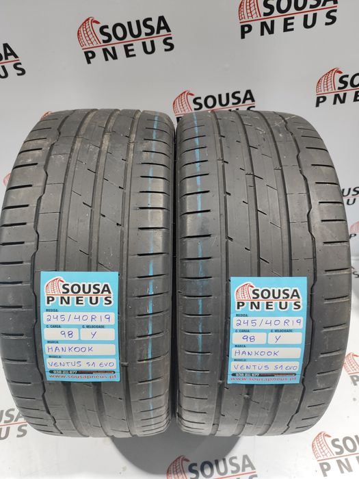 2 pneus semi novos 245-40R19 Hankook Ventus S1 Evo 3 - Oferta Portes