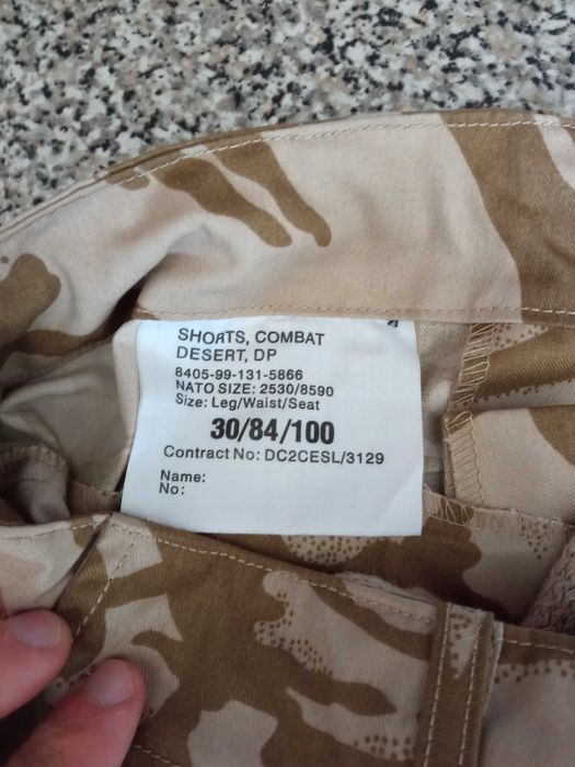 Calções camuflados militares DPM Deserto do Exército britânico Ripstop - Lote de 2 pares