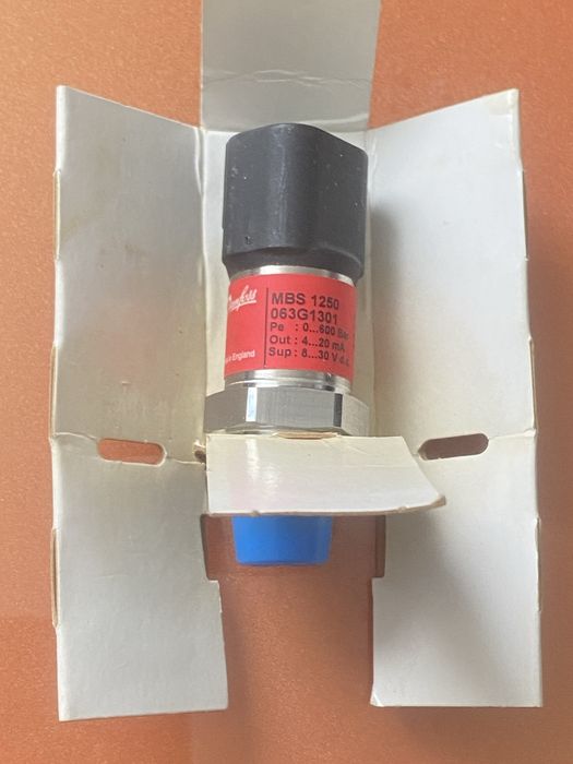 Przetwornik ciśnienia Danfoss 063G1301 – MBS 1250 – 0–600 bar – 4–20 mA