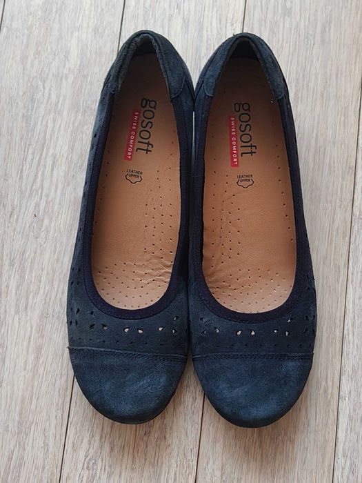 buty skórzane zamszowe 38