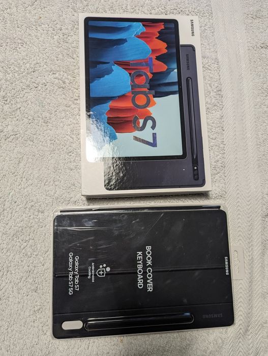 Tablet Samsung S7 256GB Preto C/ capa Teclado Original