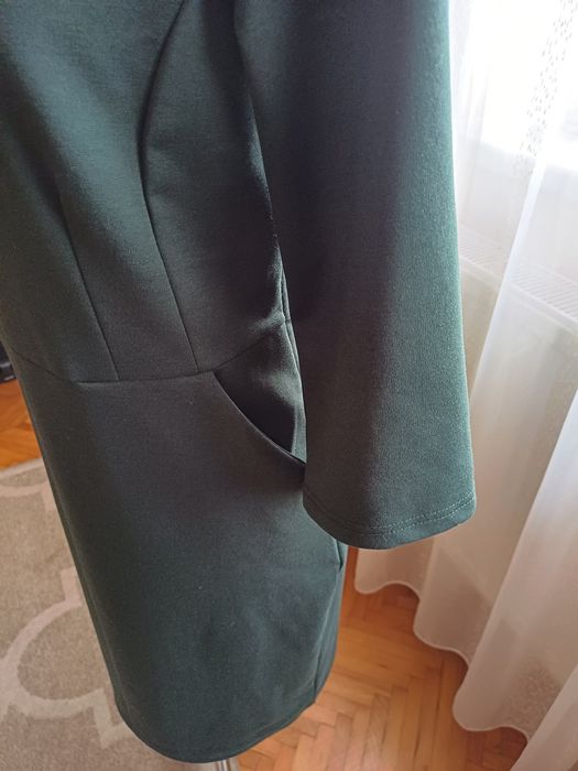 Piękna sukienka butelkowa zieleń r.40