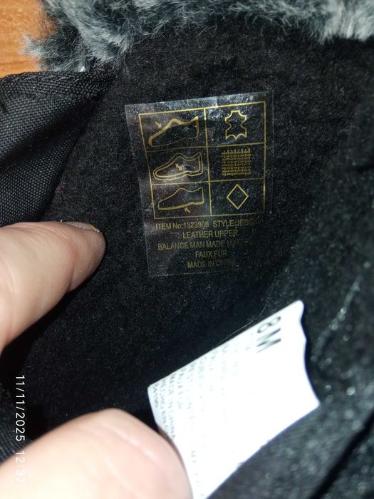 Нові Демісезонні Шкіряні Утеплені Чоботи Khombu 8M US/38 UA/25см з США