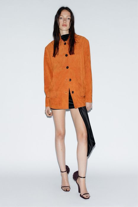 Куртка з 100% замші Zara M