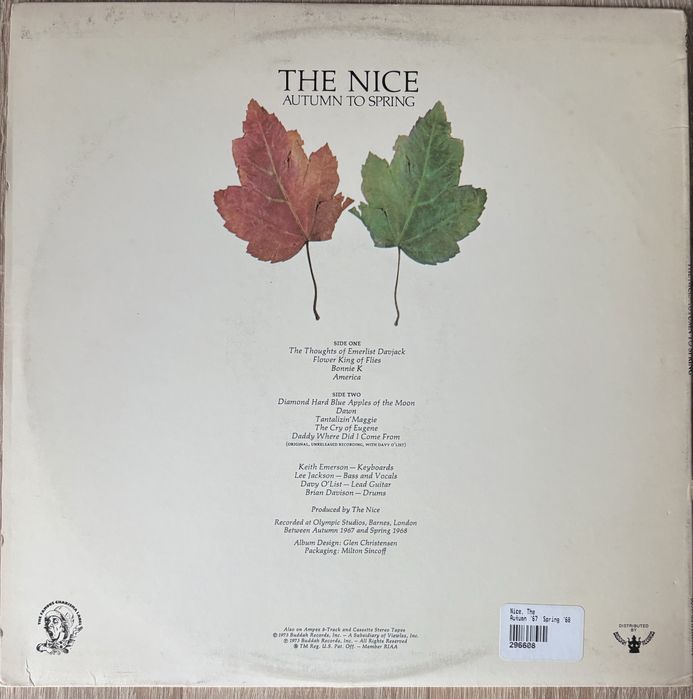 The Nice-Autum to spring vinyl