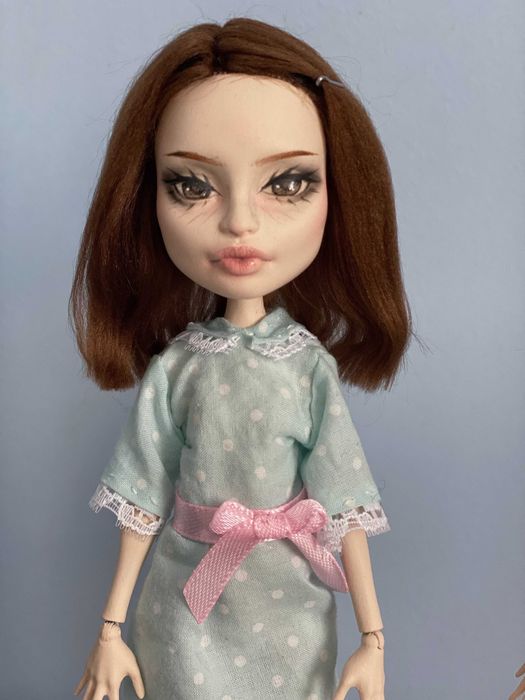 monster high lalki the shining twins lśnienie repaint ooak custom bjd