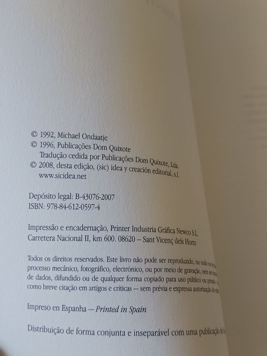 O doente inglês -