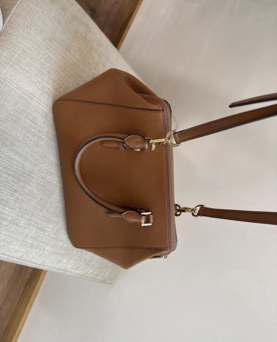 Mala Michael Kors pele castanha