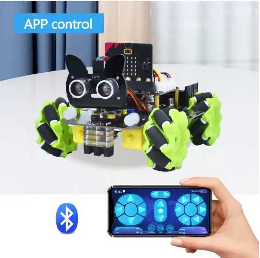 KEYESTUDIO 4WD Smart Car Robot Kit DIY Zestaw Edukacyjny microbit arduino