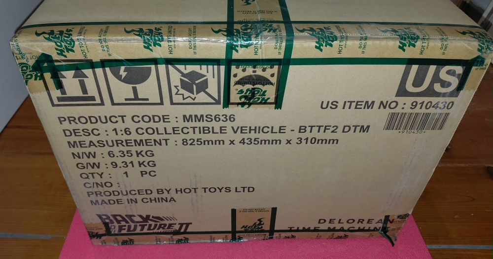 Hot Toys Back to the Future part II DeLorean Time Machine escala: 1/6