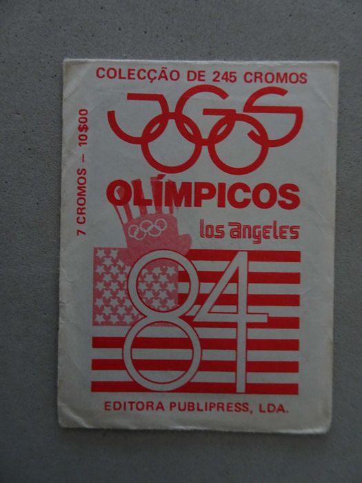 Carteira de cromos fechada Jogos Olímpicos Los Angeles 84 - Tintin