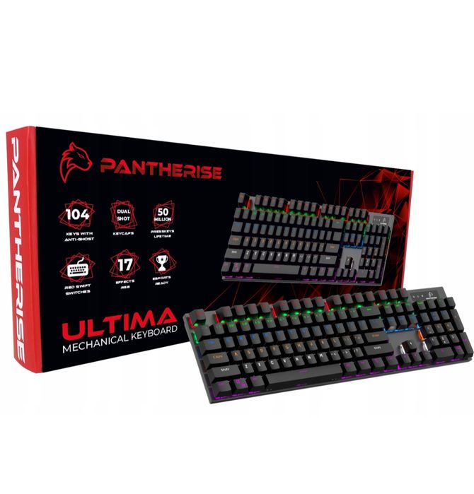 Klawiatura gamingowa RGB PANTHERISE 104 ULTIMA NOWA