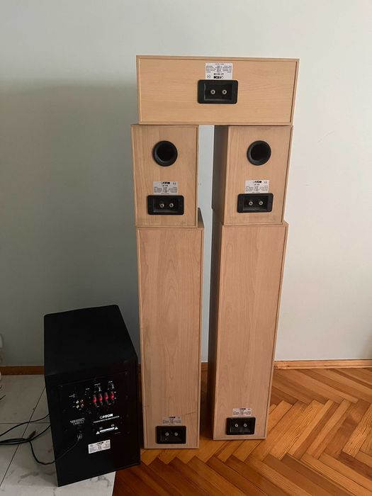 Zestaw kolumn Canton 5.1: 2× LE 107, 2× LE 102, 1× LE 105 CM, 1× AS 25 subwoofer