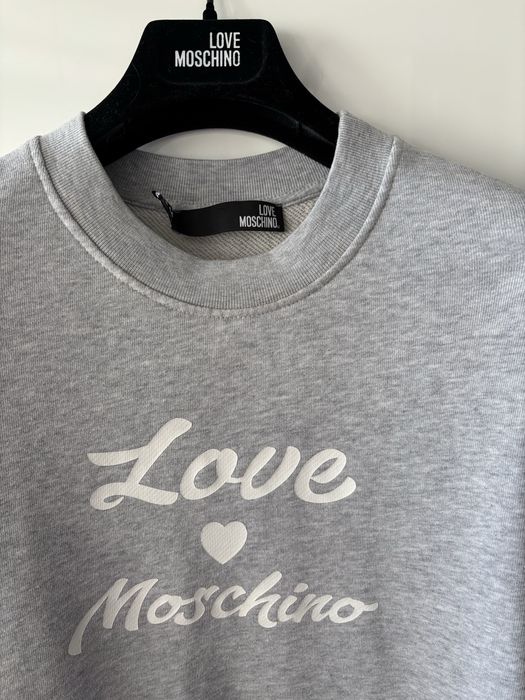 Love Moschino szara bluza dresowa 12 38/40 oryginał
