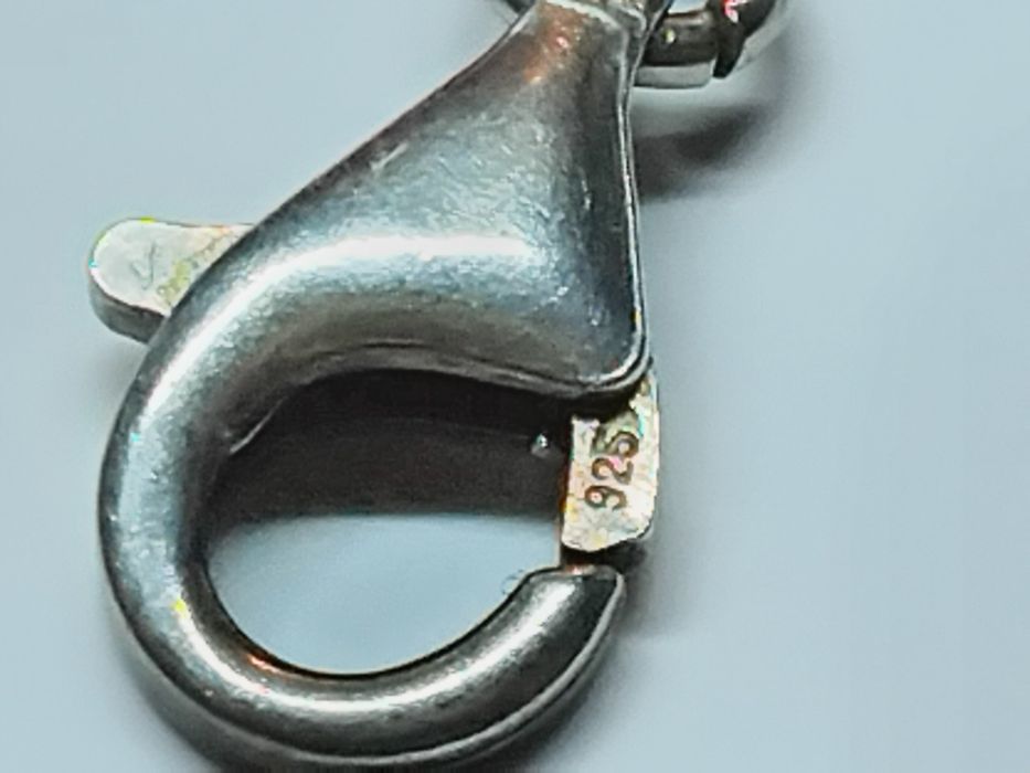Srebrna bransoletka z bursztynami 925