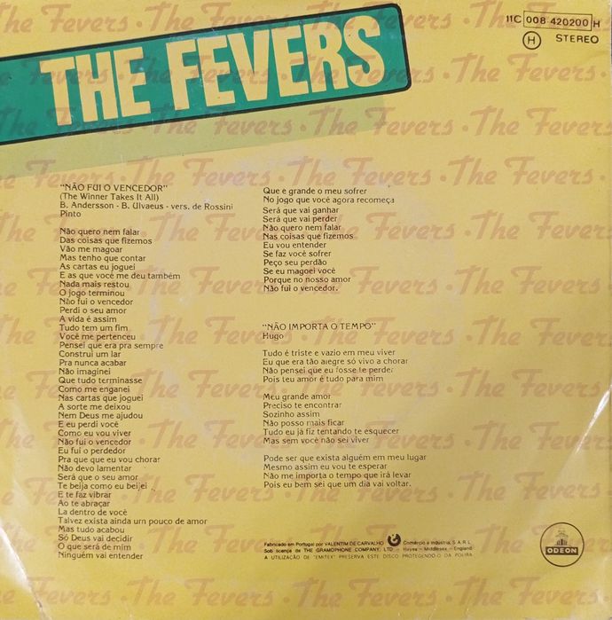 The Fevers – Não Fui o Vencedor | Vinil 45 RPM