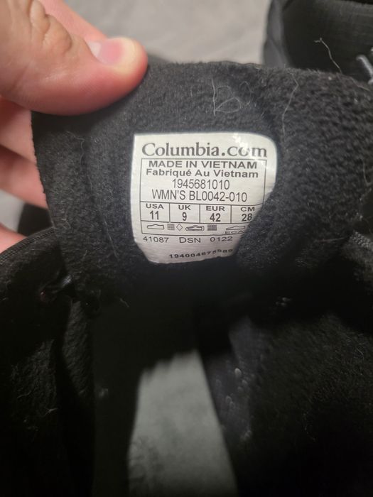 кросівки Columbia чорні 42