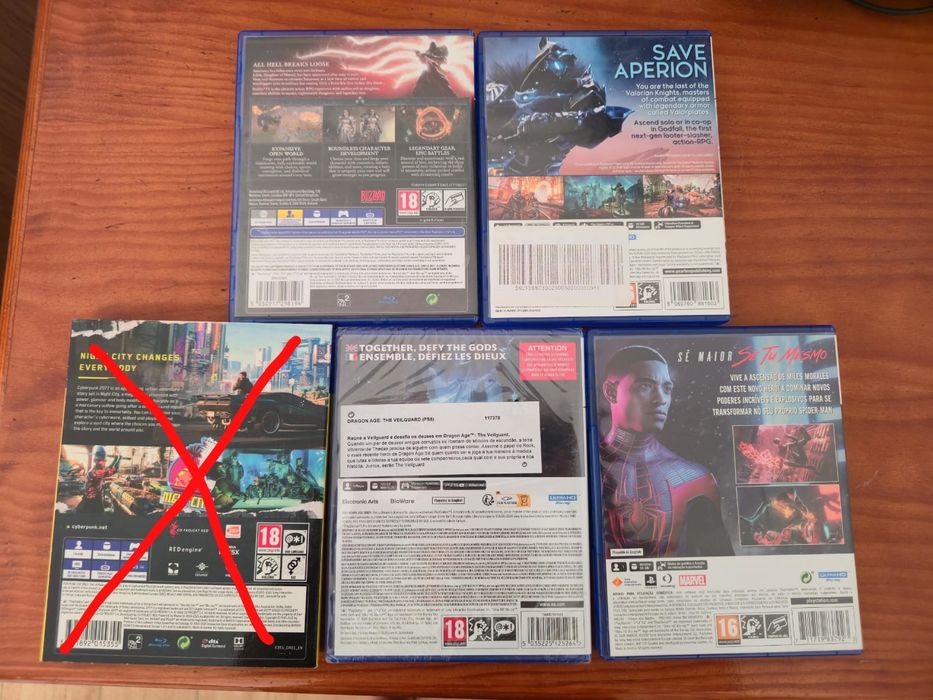 3 jogos de Playstation 5 (PS5)