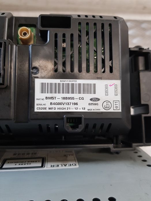 Radio Cd Bm5T-18C815-Rl + Wyświetlacz Ekran Ford Focus Mk3 13R-