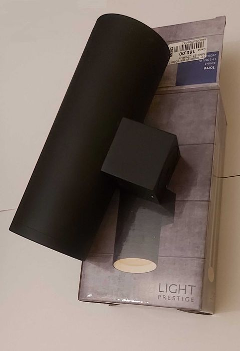 Lampa KINKIET Czarny light prestige tore Tubka Góra - Dół
