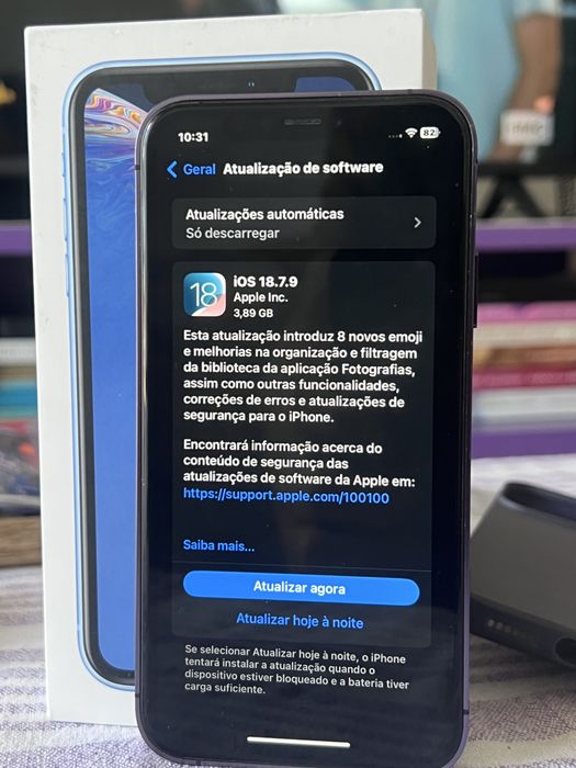 Iphone 64GB roxo novo por fora