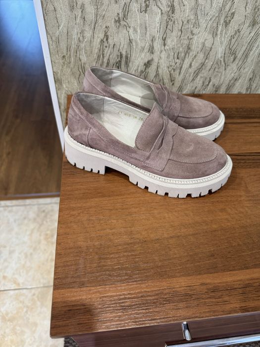 Лофери з натуральної замші