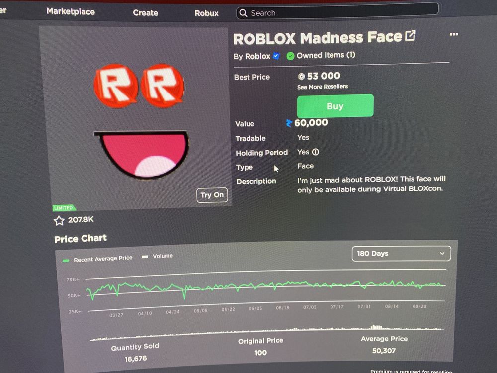 ROBLOX Madness Face - Roblox