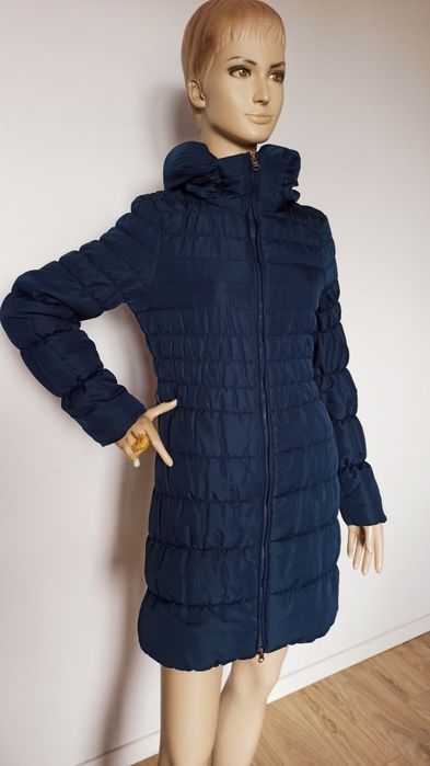 Sg Granatowy płaszcz  34 , XS Vero Moda ocieplany płaszcz kurtka damsk
