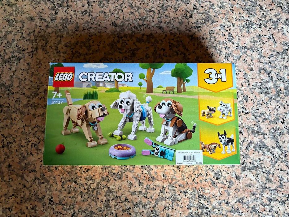 LEGO Creator 3 em 1 — Gato e Cães — 31163 + 31137