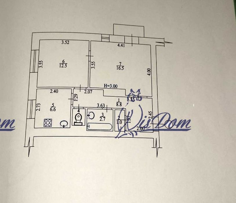 Продам 2к квартиру в центрі Нової Баварії, вул. Китаєнка, 4