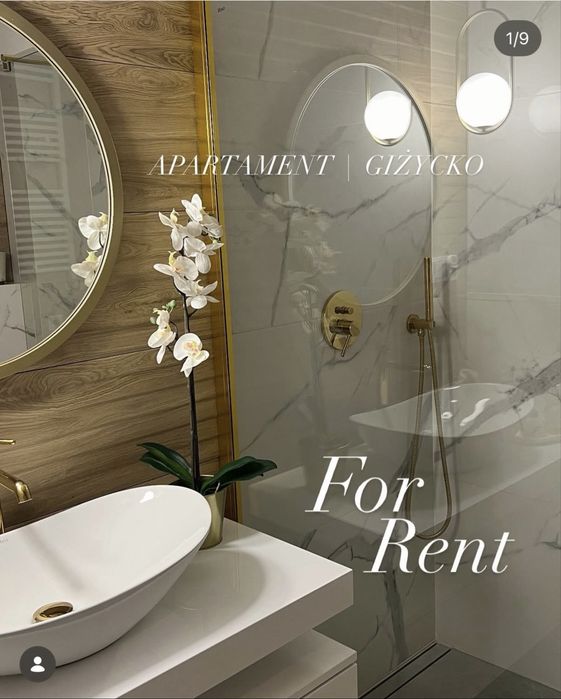 Apartament wynejm Gizycko 55.18 m2 ogrod 60m2 parter