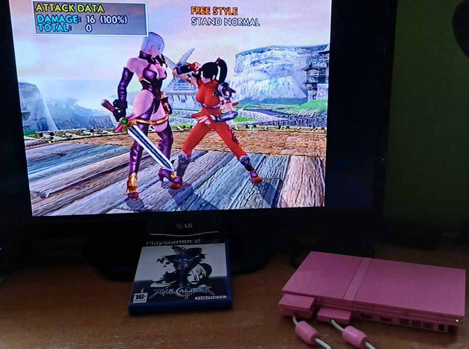 Konsola Playstation2 Slim Pink różowa SCPH-77004 w pełni sprawna