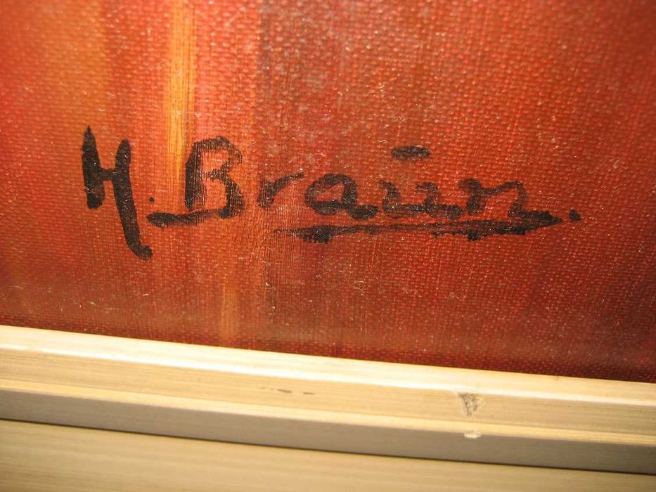 obraz  olejny  przedwojenny